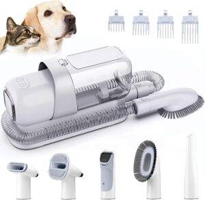LMVVC Grooming Kit with 2.3L Vacuum Suction 99% Pet Hair